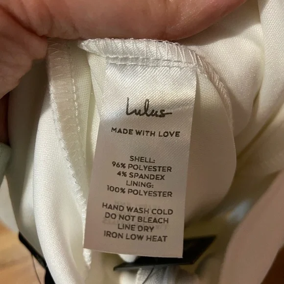 Lulus NWT Power of Love White Strapless Wide Leg Jumpsuit Small - Picture 11 of 12